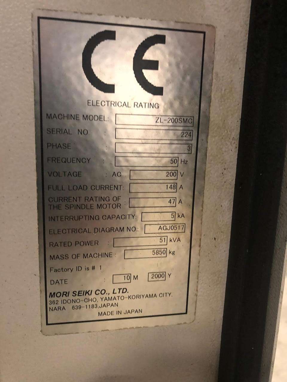 Tornio a doppia torretta Mori Seiki mod. ZL 200SMC